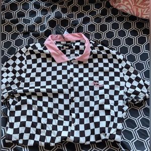 DILLON FRANCIS Black and White Checkerboard Shirt